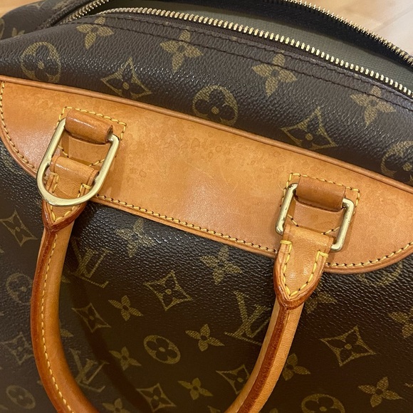 [LOUIS VIUTTON] MONOGRAM DEAUVILLE HANDBAG w/lock key dust bag - Picture 7 of 11